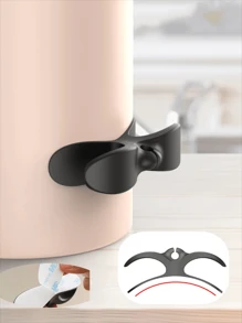 1/4pcs Kitchen Storage Cable Winder & Plug Holder For Household Appliances (2 Black + 2 White)
