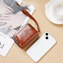 全新 多槽 女士 钱包 按扣 手提包 零钱包 拉链 卡包 钱包 腕包 圣诞礼物 礼物 感恩节 复古 - 彩色 - 查看 6