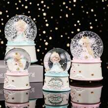 1pc ABS Mini Crystal Ball Lamp, Resin Tabletop Decor, Creative Gift, Room Decoration, No Battery Included
