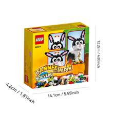 LEGO 兔年 40575：适合 8 岁以上儿童的有趣积木玩具，农历新年庆祝活动的完美礼物，激发创造力和想象力，可爱的收藏装饰品 - 40575 - 查看 8