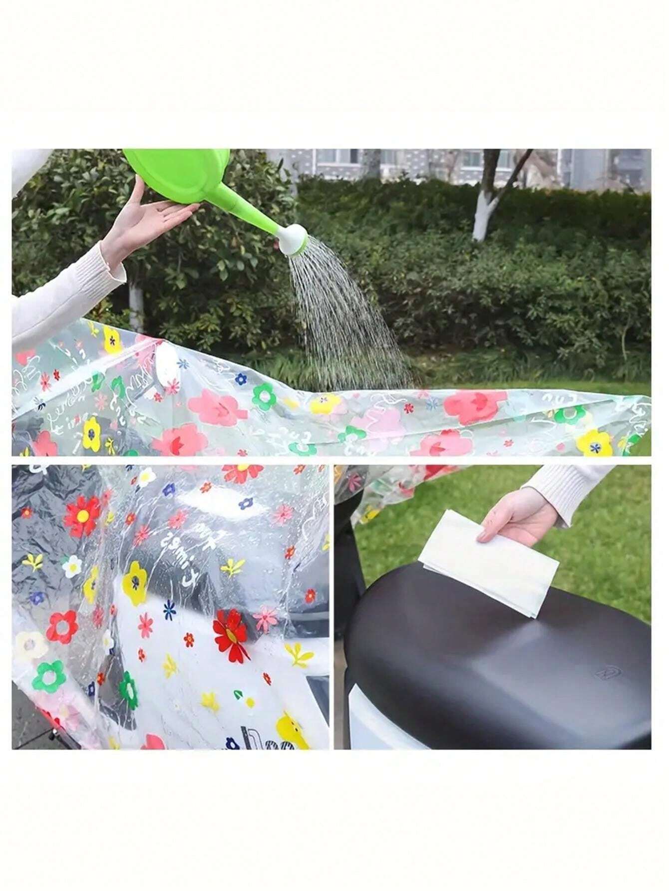 Motorcycle Covers Motors Dust Rain Transparent Design Waterproof PEVA