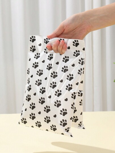 10/25/50 pièces Sacs-cadeaux à griffes de chien, sacs cadeaux à main, décoration de fête d'anniversaire sur le thème des animaux de compagnie, fournitures de décoration de fête familiale, fournitures d'emballage de cadeaux multifonctions, sacs d'emballage à griffes de chien, sacs d'emballage de décoration pour fête d'animaux de compagnie, sacs cadeaux pour baby shower, fournitures d'emballage de cuisine, sacs d'emballage, décorations d'anniversaire, sacs d'emballage de cadeaux d'anniversaire, sacs bonbons, petits sacs d'emballage de cadeaux