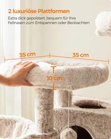 Feandrea Cat Trees & Condos - 米色 - 查看 5