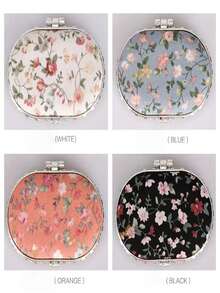 1 件随机复古风格折叠旅行镜，双面便携式迷你化妆镜，带印花布套，小镜子，袖珍小梳妆镜，客厅家居卧室浴室家居装饰，旅行用品，婚礼，派对，生日，送给男士妈妈爸爸最好的朋友老师的礼物，新年，配饰，有趣的礼物 - 彩色 - 查看 8