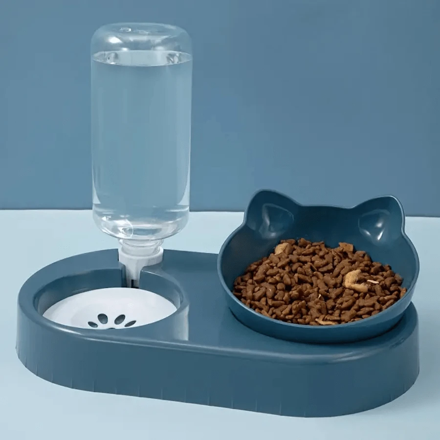 Pet Feeder & Waterer, Cat Feeder, Cat Bowl, Cat Waterer, AutoRefilling