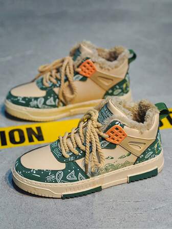 2024 New Winter High Top Skate Shoes, Warm Plush Lining, Snowground Sports Shoes, Fluffy High Top Shoes, Discounted, 4-Season, Plus Size Men's Lightweight Leather Sneakers, Thick Sole Large Size Skate Shoes, Colorblock Platform Shoes, High Top Chunky Chunky Sneakers, Anti-Slip Soles, Men's Sports Skateboard Shoes, Low Top Casual Sneakers, Multicolor Patchwork, Children & Big Kids Lace Up Sports Shoes, Personalized Color Block, Teenagers Street Dance Shoes, High Top Skate Shoes