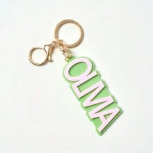 定制包袋配件，包袋饰物，亚克力名称包袋饰物定制，适用于行李箱，手提包，沙滩包，送给家人和朋友的礼物，小礼物 - 彩色 - 查看 8