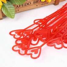 40/80 chiếc kẹp thiệp hoa, kẹp thiệp hoa hình trái tim bằng nhựa trong suốt, thích hợp để cắm hoa, tiệc cưới, bao bì sinh nhật, quà tặng trang trí Ngày của Mẹ - Nhiều màu - Xem 10