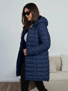 Risissida Fashionable Women's Mid-Length Hooded Jacket With Double-Sided Design-Suitable For Everyday Wear And Commuting, A Comfortable Autumn Item With Pockets