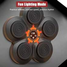 Máquina De Boxeo De Música Inteligente Objetivo De Pared Color Negro - Negro - Ver 5