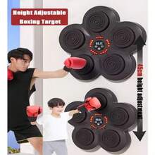 Máquina De Boxeo De Música Inteligente Objetivo De Pared Color Negro - Negro - Ver 7