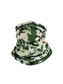 1 Packung Unisex Nackenwärmer - Sportlicher Stil, Polyester thermisch gefüttert, warm, verstellbar mit Zugband, einfarbig, gestrickt, multifunktional, geeignet für Outdoor-Aktivitäten