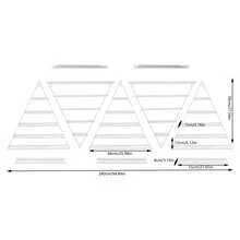 10PCS Triangular Nail Polish Racks, Wall-Mounted Nail Polish Racks, 5-Tier Display Racks For Cosmetics - White - View 8