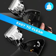 Máy tỉa lông vùng bẹn, máy tỉa lông toàn thân điện cho nam, máy tỉa lông ướt và khô để chăm sóc vùng kín/cơ thể/bẹn với lưỡi dao bằng gốm, đèn LED, đế sạc - màu đen - Xem 7