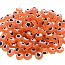 80pcs/Bag 15 Style Evil Eye Beads 8mm Evil Eye Charms Beads For Jewelry Making Turkish Beads Spacer Beads For DIY Bracelet Earring Necklace Crafts Making - Multicolor - View 18