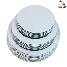 Kit With 10 Cake Boards In 3mm MDF Board - Cake Base - Various Cakeboard Sizes - trắng - Xem 5