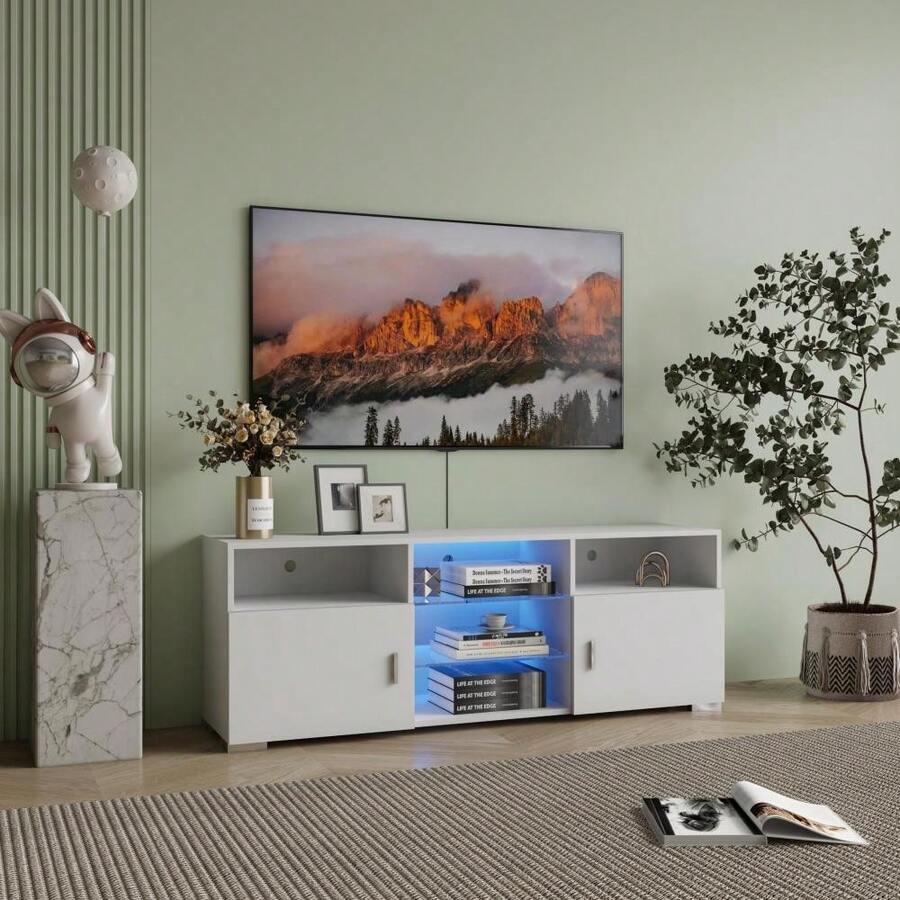 TV Stand For 3260 Inch TV, Modern Television Table Center Media
