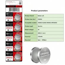 Original CR2032 CR 2032 Button Battery 3V Lithium Battery For Watch Toy Calculator Car Remote Control Button Coin Cell - CR2032-KN - View 3