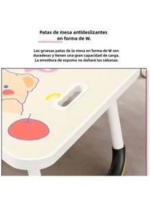 Soporte Plegable Portátil para ordenador portátil, Mesa de Estudio, escritorio plegable para cama, sofá, mesa para servir té - Amarillo - Ver 4