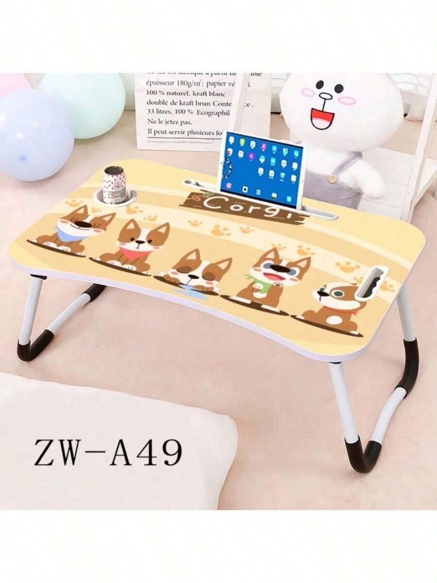 Soporte Plegable Portátil para ordenador portátil, Mesa de Estudio, escritorio plegable para cama, sofá, mesa para servir té - Amarillo - Ver 1