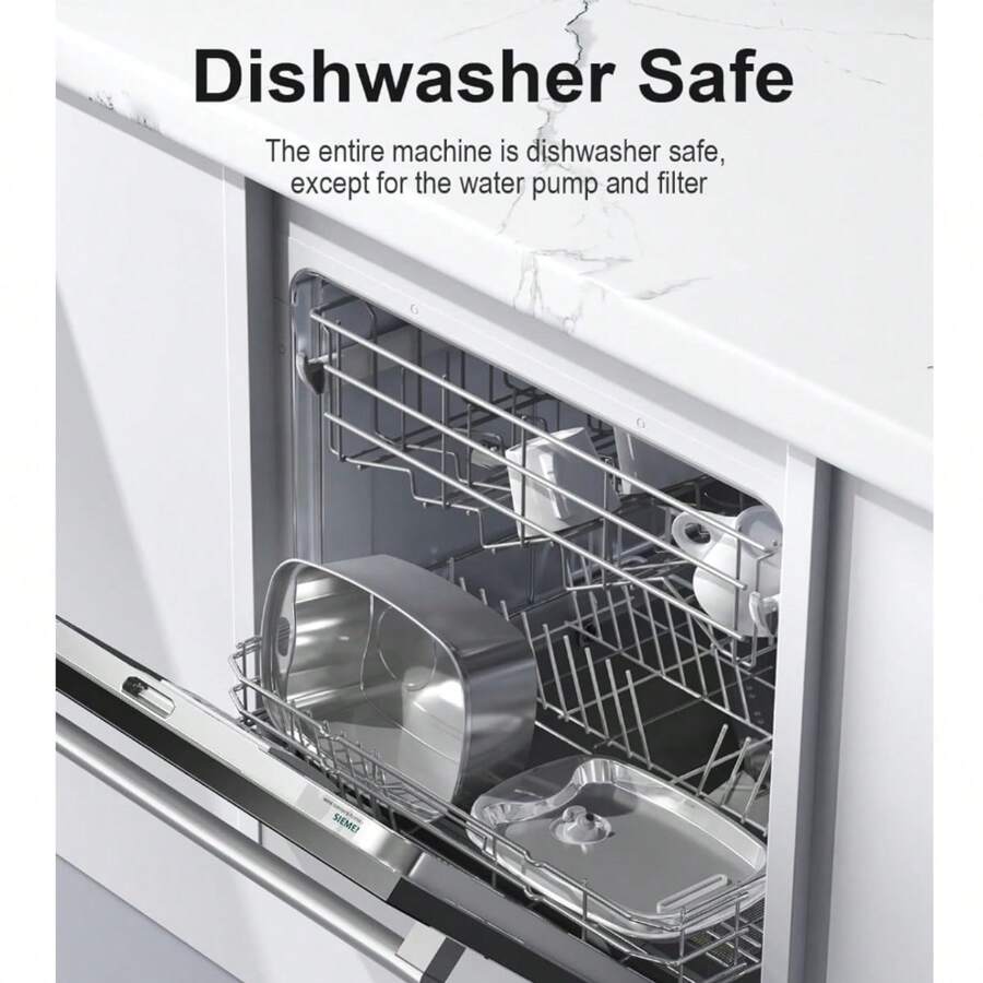 1pc Automatic Pet Water Fountain Stainless Steel, 61oz/1.8L Dogs/Cats