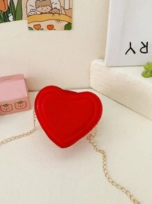 精致迷你情侣女士斜挎包，送给女生的小礼物，小巧轻便，PU拉链闭合轻质金属链条，适合旅行、聚会和约会，带有随机徽标字母。