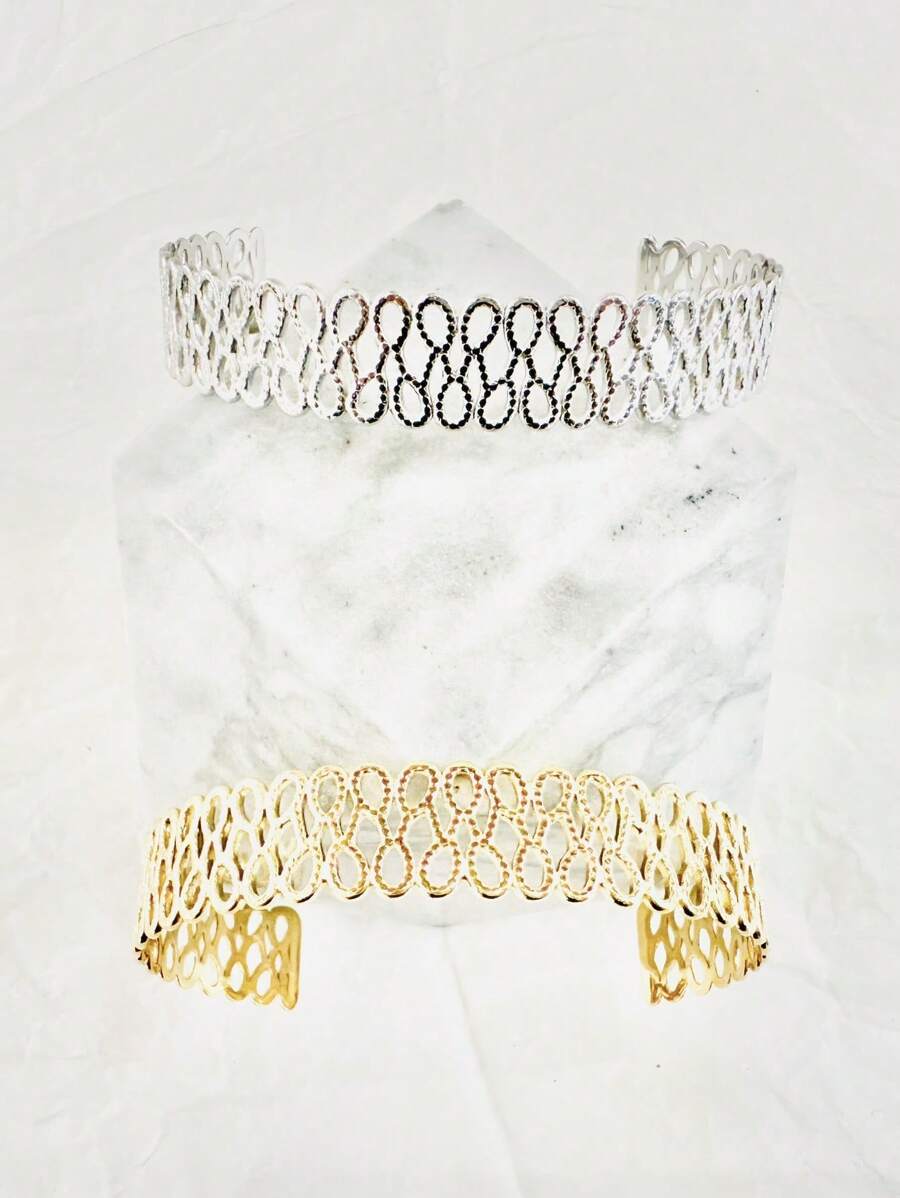 BRANSOLETA JONC INFINITY EN ACIER INOXYDABLE