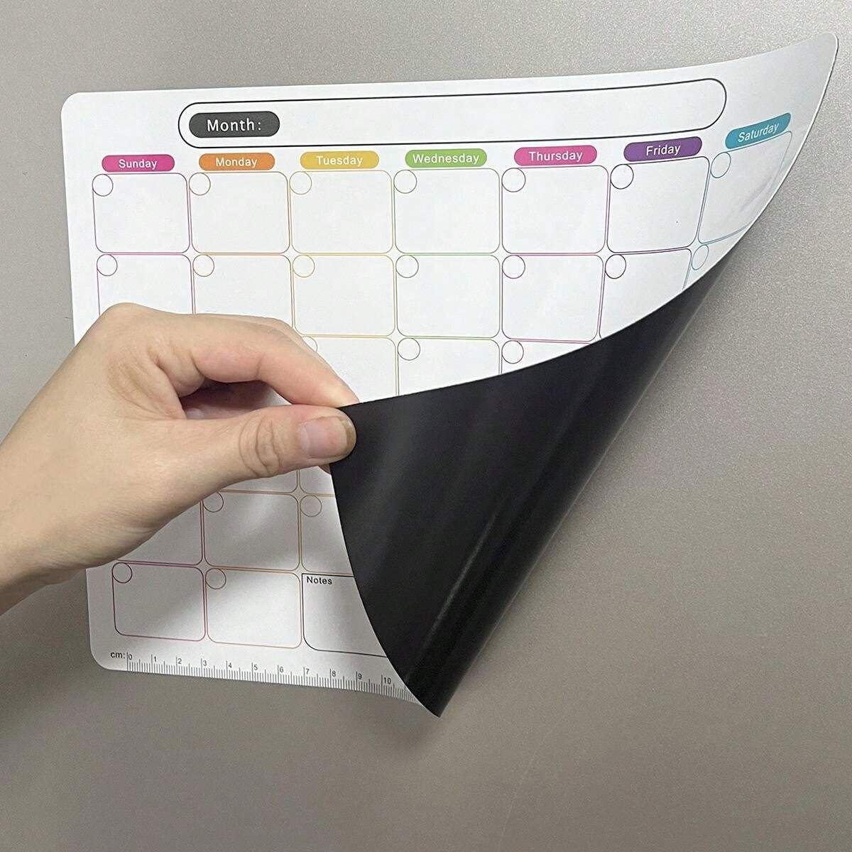 1pc Flexible Magnetic Refrigerator Sticky Notes Pad, PVC Dry Erase ...