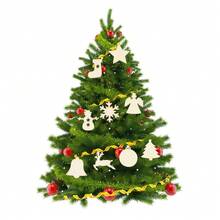 1 Hộp Đồ trang trí cây thông Noel bằng gỗ phong cách đồng quê Mỹ sáng tạo, Phụ kiện trang trí Giáng sinh DIY - Nhiều màu - Xem 7