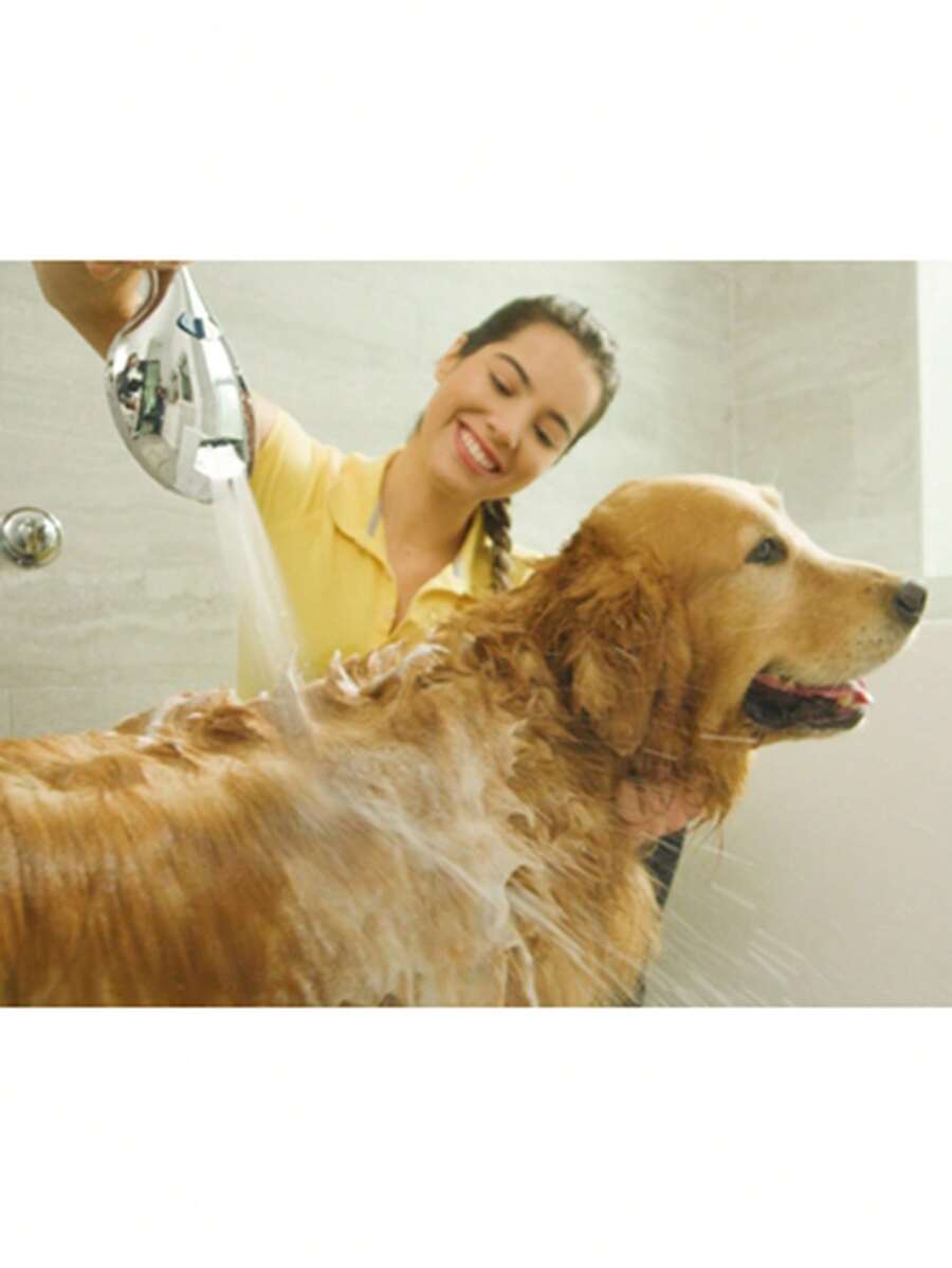 High Pressure 8Mode Handheld Shower Head AntiClog Nozzles, BuiltIn