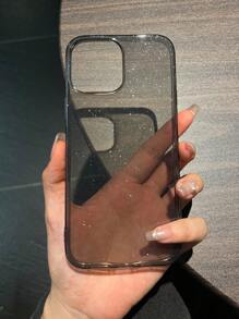 1个时尚亮面透明黑色TPU材质手机壳，兼容 17/17 Pro/17 Pro Max/Air/16/16 Pro/16 Plus/16 Pro Max、7/8/7 Plus/8 Plus/X/XS/XR/XS Max/11/11 Pro/11 Pro Max/12/12 Pro/12 Pro Max/13/13 Pro/13 Pro Max/14/14 Pro/14 Plus/14 Pro Max/15/15 Pro/15 Plus/15 Pro Max - 黑色 - 查看 2