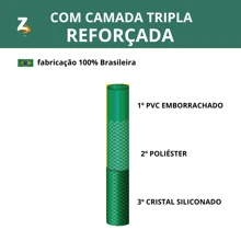 Mangueira De Jardim Reforçada Trançada Completa  Limpeza 30 25 20 15 10 Metros