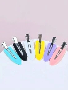 10 CÁI Kẹp Tóc Màu Kẹo Trơn Liền Mạch Có Kẹp Bên Cạnh Sáng Bóng, Phù Hợp Với Nhiều Kiểu Tóc, Tinh Tế Và Đẹp Mắt - Nhiều màu - Xem 7