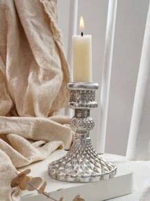 1 cái, chân nến hoa nổi phong cách châu Âu cổ điển cao 4 inch, chất liệu nhựa chân nến cổ điển có thân dài, thích hợp cho ngày lễ, trang trí đám cưới và đạo cụ chụp ảnh, trang trí phòng, quà tặng - Nhiều màu - Xem 8