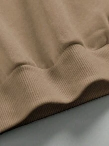 Bộ đồ nam DIFFLAND thoải mái, mềm mại, gồm áo hoodie màu trơn và quần ống đứng, thích hợp cho mùa xuân. - Màu Khaki - Xem 4