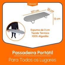Ironing Board Metallic Heat Protection Fabric Small Portable Ironing Board For Bed Table Bench - 灰色 - 查看 2