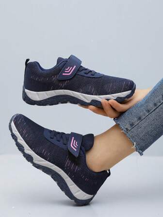 4 Seasons Women's New Multi-Match Brown & Violet Sneakers, Non-Slip And Breathable Athletic Shoes