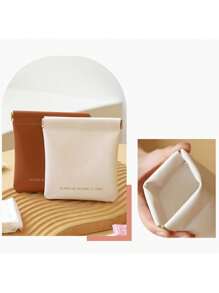 4pz Mini Monedero De PU Para Mujer Varios Colores