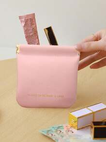 4pz Mini Monedero De PU Para Mujer Varios Colores