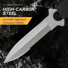 Outdoor Camping Straight Knife, Diving Knife, Suitable For BBQ, Mountaineering, Adventure, Open Box, Multi-Functional Fruit Knife - one-size - View 2