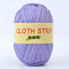 1入組200克T卹紗線，編織織物用紗線，適用於手工製作DIY包、毯子、坐墊、玩偶、手工鉤織項目 - 彩色 - 查看 10