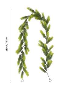 1 件人造圣诞花环常春藤藤蔓季节性松针柏树花环绿植植物圣诞节家居万圣节圣诞节冬季圣诞树藤条装饰人造花环 - 彩色 - 查看 13