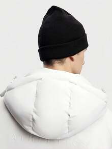 1 Bộ Mũ Và Găng Tay Màu Trơn, Bộ Acrylic Dệt Kim Unisex Cho Mùa Thu/Đông - nhiều màu - Xem 8