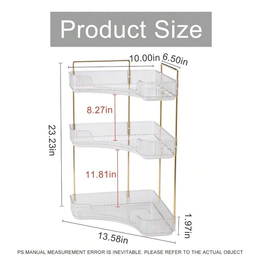 Makeup Storage Shelf MultiFunction Bathroom Accessor Large Capacity 3