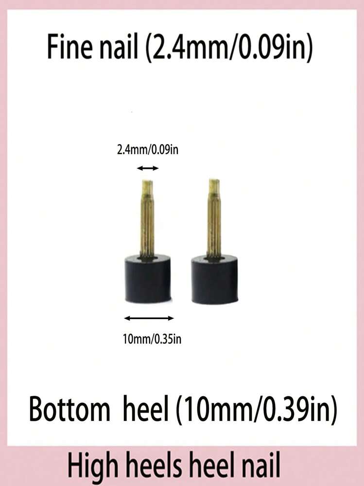 3双/5双装高跟鞋鞋钉配件，细高跟鞋替换鞋跟套，防滑耐磨鞋跟头，静音高跟鞋鞋跟套，配饰礼品创意 - 高跟鞋鞋釘 - 查看 8