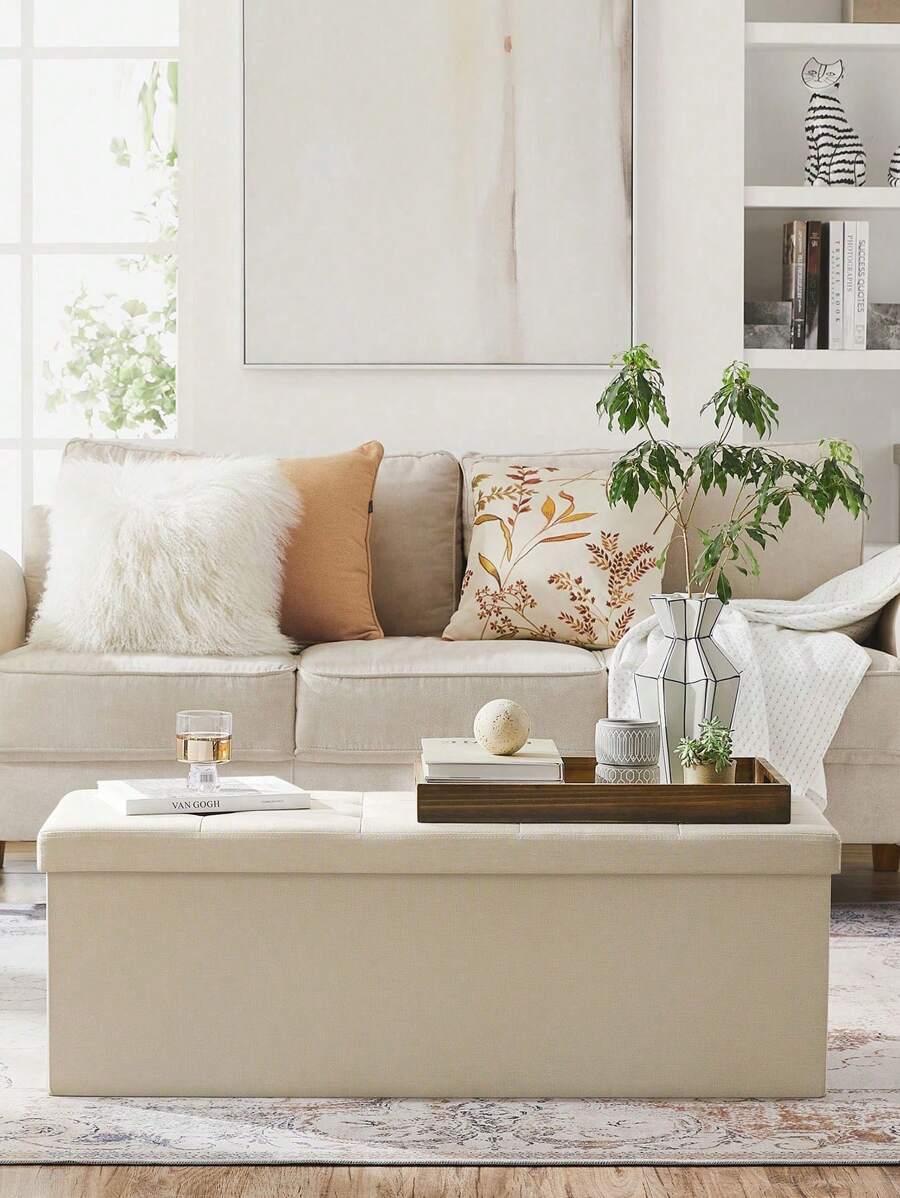 SONGMICS Storage Bins With Lids - 米色 - 查看 1