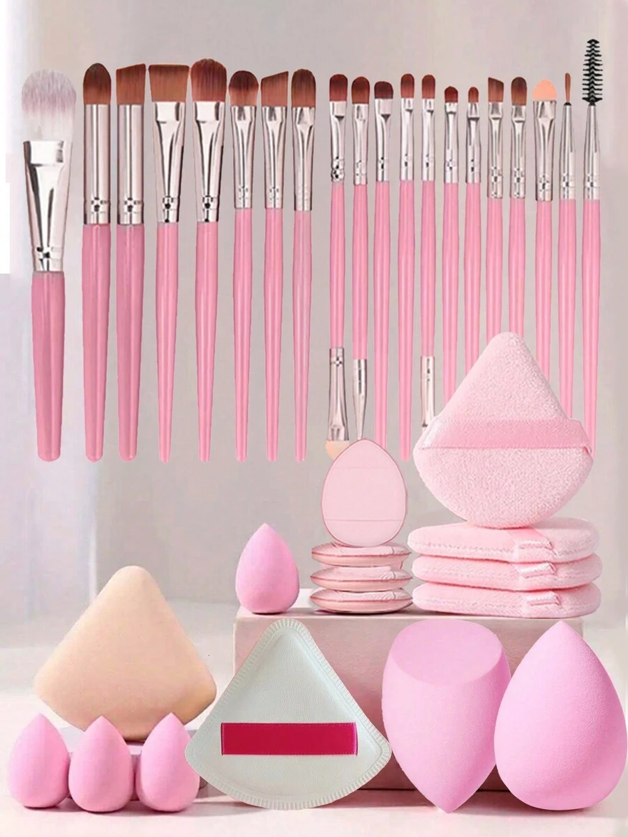 Bộ cọ trang điểm 35/36 chiếc, Mút trang điểm, Bông phấn trang điểm, Máy trộn trang điểm khô/ướt dùng được cả khô và ướt, Bộ dụng cụ trang điểm mềm, Bộ dụng cụ mỹ phẩm du lịch di động, Thích hợp cho người mới bắt đầu, Cọ kẻ mắt, Cọ phấn, Cọ má hồng, Cọ phấn mắt, Cọ môi, Cọ lông mày, Cọ che khuyết điểm, Trang điểm, Son môi, Bông phấn, Bảng phấn mắt, Đồ dùng vệ sinh cá nhân, - Nhiều màu - Xem 1