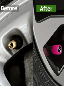 12/8 szt. fluorescencyjnych nasadek na wentyle opon - rozświetl swój samochód tymi wyjątkowymi prezentami samochodowymi!