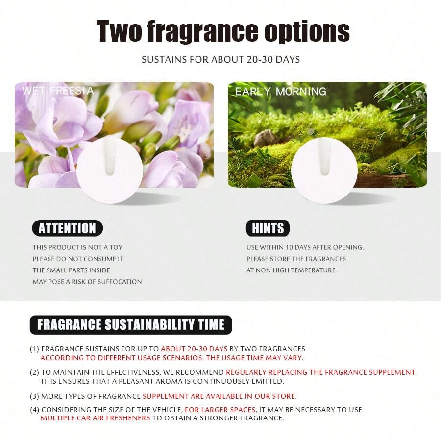 Christmas New Year Pilot Car Air Fresheners Rotating Snowflake Plane