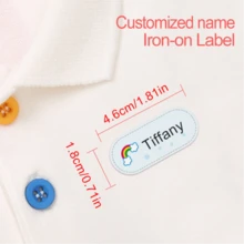 Nhãn tên ủi tùy chỉnh chống thấm nước cho quần áo, bền và có thể giặt bằng máy, hoàn hảo để sắp xếp quần áo cho gia đình, du lịch và sử dụng hàng ngày - Miếng dán ủi dễ dán với thiết kế vui nhộn và độc đáo, lý tưởng cho quần áo, túi xách và phụ kiện - Bền lâu và không phai màu, hoàn hảo để sắp xếp tủ quần áo tại nhà hoặc cá nhân hóa quần áo cho bất kỳ dịp nào - Nhiều màu - Xem 3
